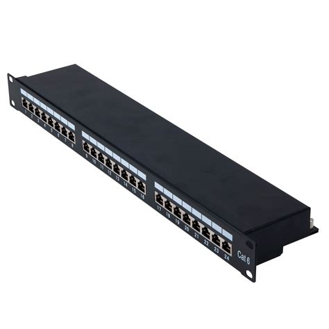 Port Patch Panel With Degree Angled Ports For Cat A