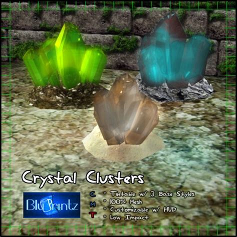 Second Life Marketplace Bp Crystal Cluster