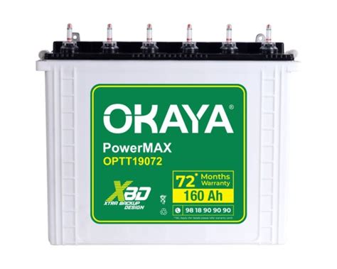 Okaya Power Max OPTT19072 Tubular Battery, 160 Ah at ₹ 24000 in Lucknow