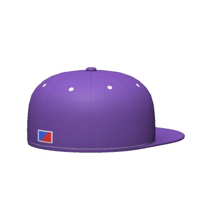 purple backwards fitted cap's Code & Price - RblxTrade