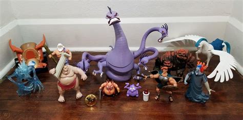 Disney Hercules Lot Of 10 Action Figures With Hydra And A Car 1926229082