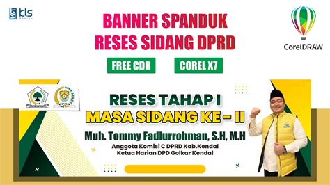 Free CDR Desain Banner Reses Sidang DPRD Klsdesain YouTube