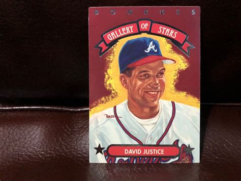 Donruss Gallery Of Stars David Justice Gs Braves Ebay