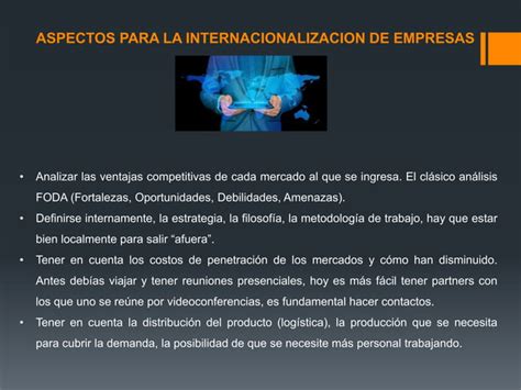 Formas De Internacionalizacion De Las Empresas Ppt Descarga Gratuita