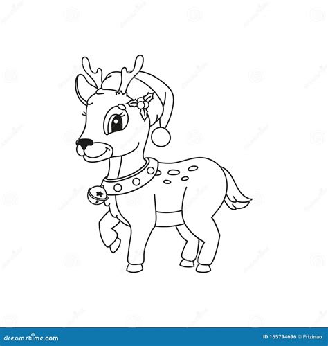 Christmas Baby Reindeer Coloring Pages