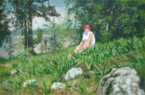 Картина Ландыши на острове. Размеры: 50x33, Год: 2014, Цена: 9000 ...