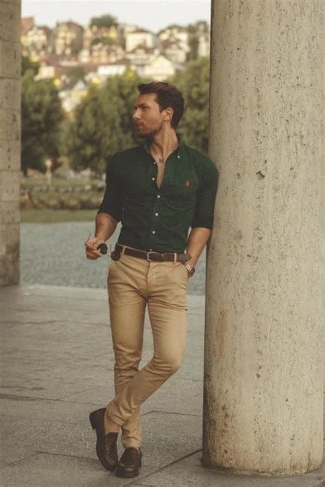 15 Best Green Shirt Matching Pants Ideas Green Shirt Outfit Men Tiptopgents