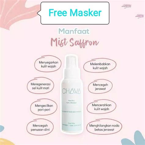 Jual Chava Face Mist With Safron Zamzam Toner Zam Zam Organik Natural