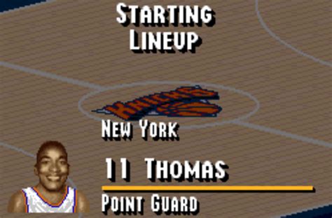 Wayback Wednesday Tip Off Rosters In NBA Live 95 SNES NLSC