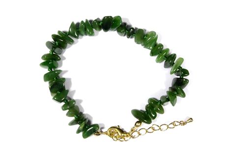 JADE BEAD BRACELET 6″