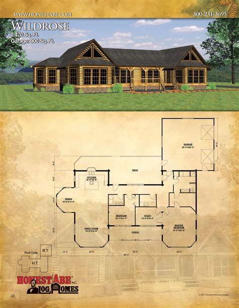 Browse Floor Plans for Our Custom Log Cabin Homes