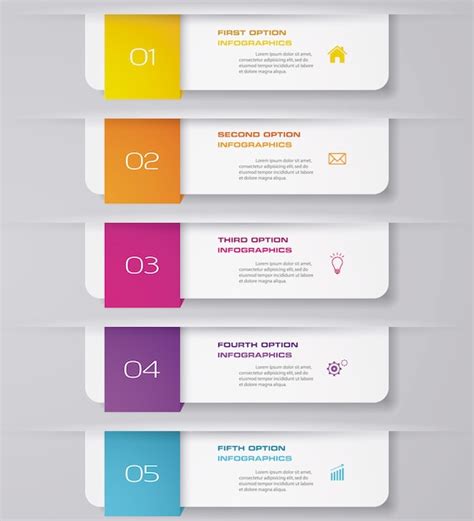 Timeline Infografiken Element Premium Vektor