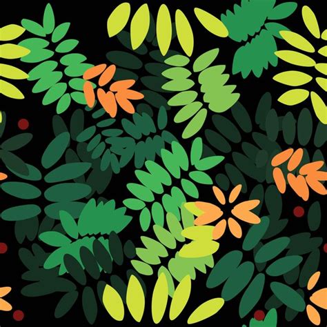 Premium Vector Rowan Leaves Vector Seamless Pattern