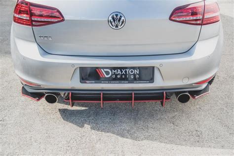 Maxton Design Racing Heckdiffusor V F R Vw Golf Gti Schw