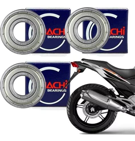 Rolamentos Roda Traseira Cb 300 Disco 6203 6204 6303 Nachi