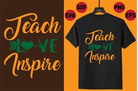 Teach Love Inspire Tshirt Graphic By Hmdtanvirahmed · Creative Fabrica