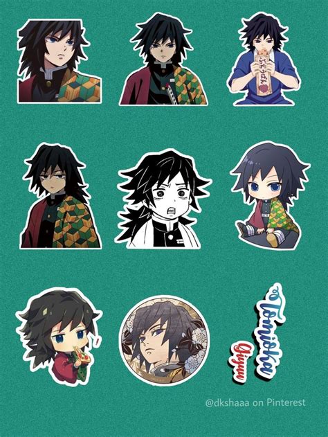 Tomioka Giyuu Stickers Printables Tomioka Stickers In 2024 Anime