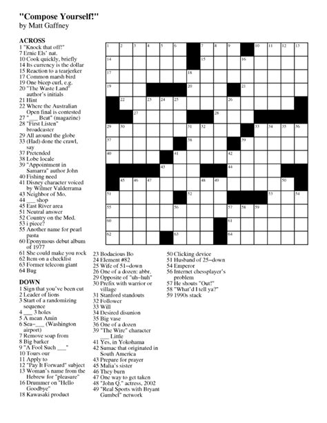 Wsj Crossword Puzzle Contest Answers | Mary Crossword Puzzles