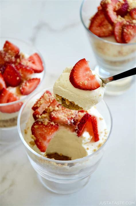 Easy No Bake Cheesecake Parfaits Just A Taste