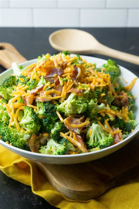 Broccoli Salad With Bacon And Cheddar Jawns I Cooked