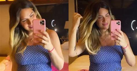 Aos Oito Meses Giovanna Ewbank Mostra Barrig O De Gr Vida Em Vestido