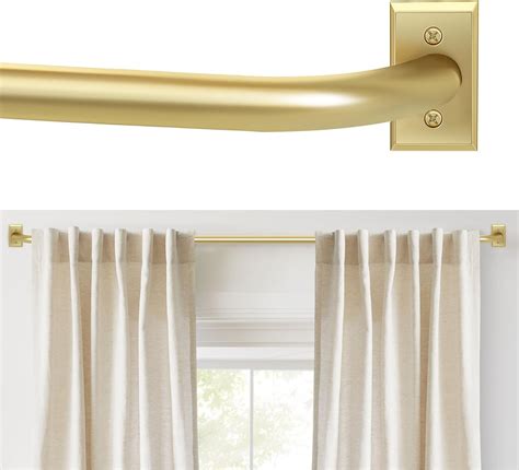 Amazon Zyrw Gold Wrap Around Curtain Rod For Windows Inches