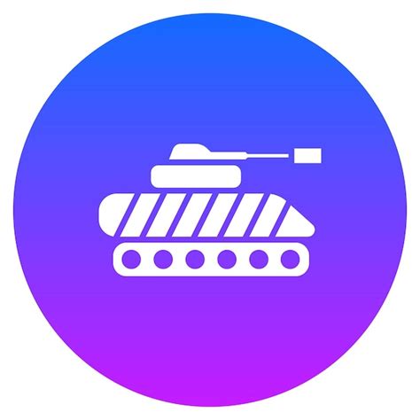 Ilustración Del Vector Del Tanque Del Ejército Vector Premium