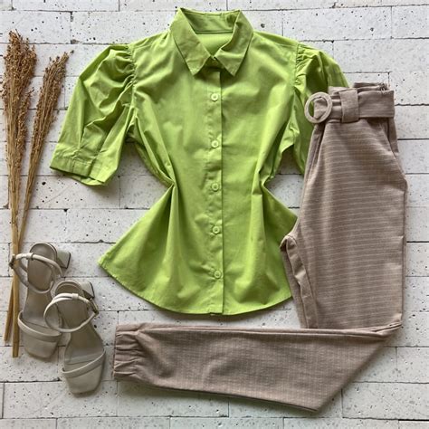 CALÇA JOGGER TECIDO TRABALHADO CINTO LUXO NUDE Dondoca Moda Feminina