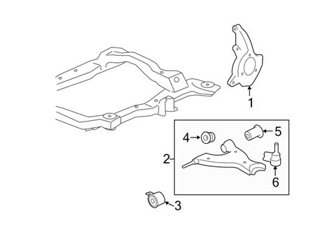 Chevrolet Traverse Suspension Control Arm Bushing Front Rear Lower 25798014 Jim Tubman