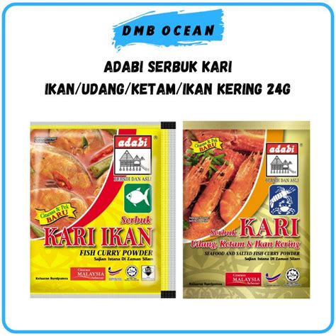 Serbuk Kari I Rempah Ikan I Udang I Ketam I Ikan Kering Adabi G