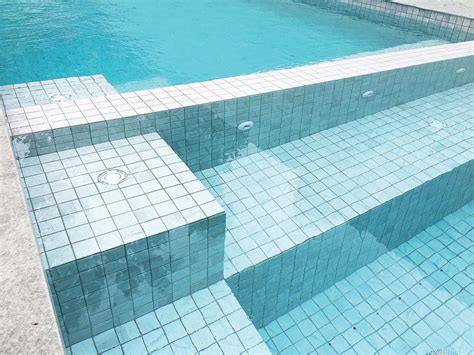 Ash Grey 48mm Ceramic Mosaic Pool Tiles CMC417