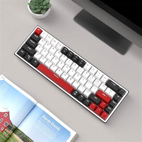 MageGee SKY68 Wired Mechanical Gaming Keyboard 65 Layout Blue Switch Hot Swappable 68 Keys