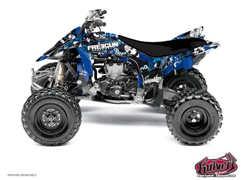 Kit D Co Quad Freegun Yamaha Yfz R Bleu Kutvek Kit Graphik