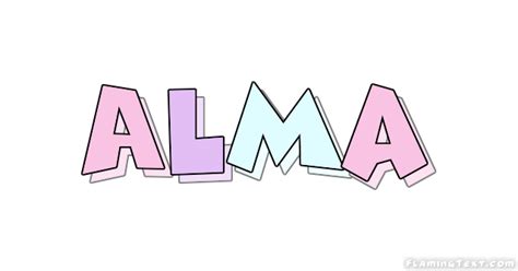 Alma Logo | Free Name Design Tool from Flaming Text