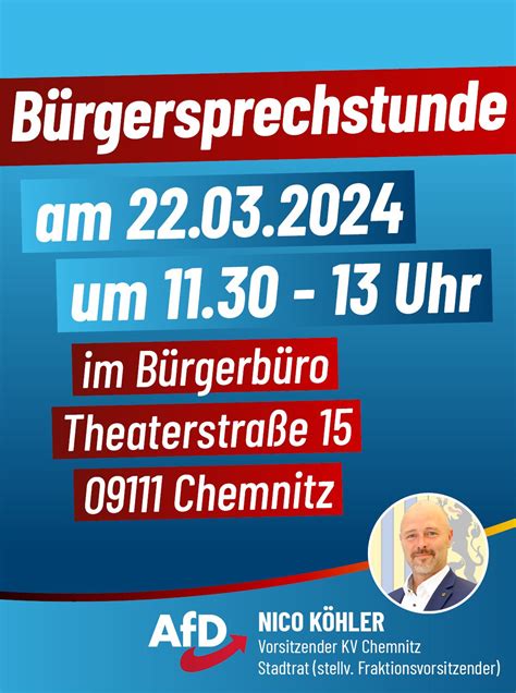 Stadtrat Nico Köhler Bürgersprechstunde AfD Sachsen