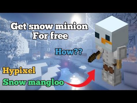 Getting Snow Minion Is Easy In Hypixel Wenpixel Skyblock In Minecraft