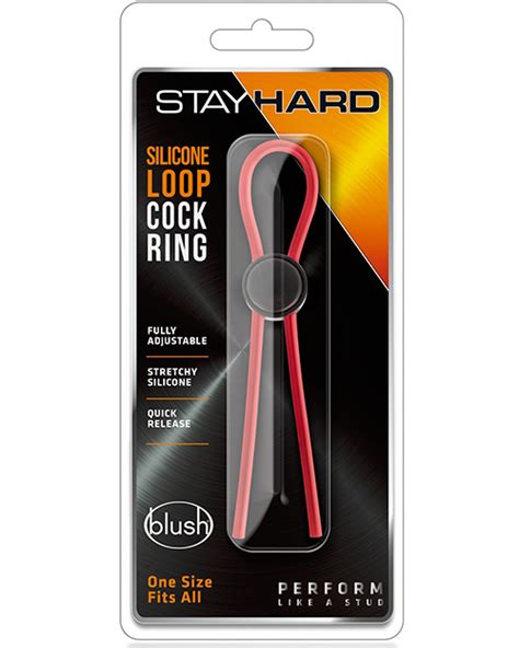 Anel P Nis Loop Regul Vel Stay Hard Vermelho Sex Shop Online Entregas