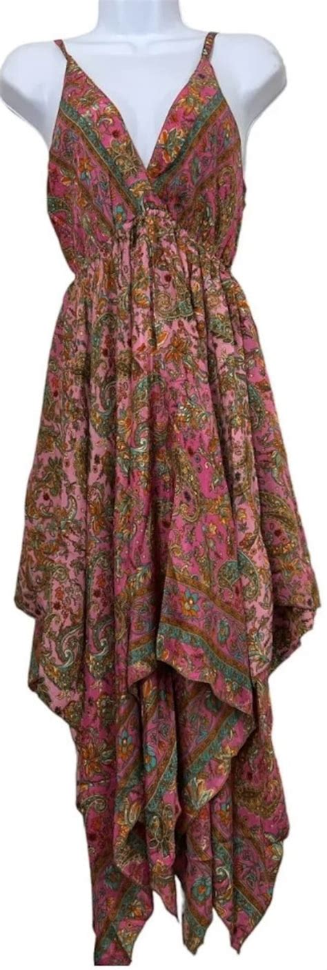 Fabulous Travel Dress Stevie Nicks Vintage Style Silk Bohemian Deluxe Dress - Etsy