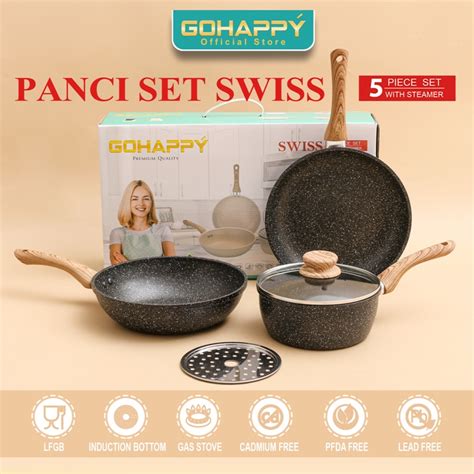 Jual Panci Set Mayba Germany Pc Essential Granite Anti Lengket New