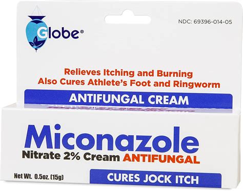 Buy Globe Miconazole Nitrate 2 Antifungal Cream 05 Oz Cures Most