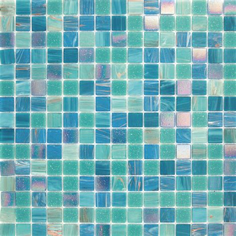 12x12 Blue And Green Glossy Glass Mosaic Tile Blue And Green Glass