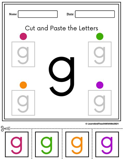 Alphabet Cut and Paste Worksheets Lowercase Letters | Made By Teachers