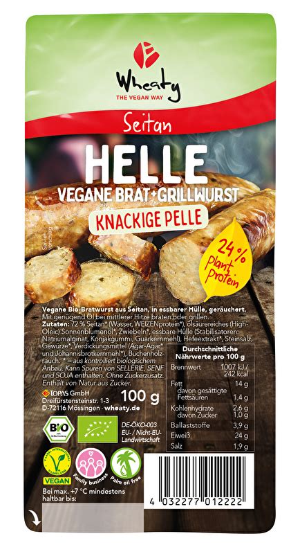 Wheaty Helle Bratwurst Kokku Dein Veganer Onlineshop