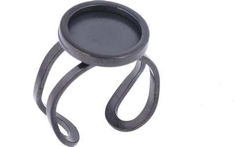 Amazon Reidgaller Pcs Stainless Steel Black Cabochon Ring Base