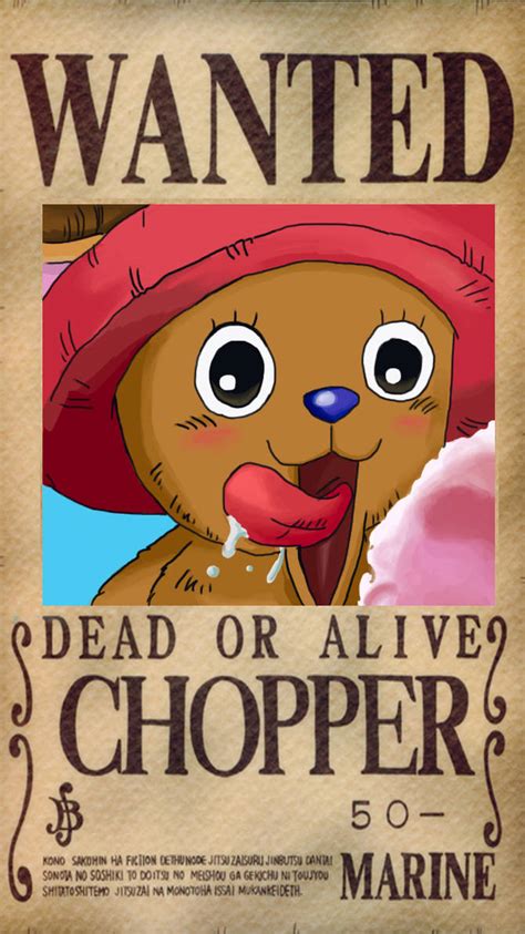 Chopper Wanted Poster by valkyriefairy on DeviantArt