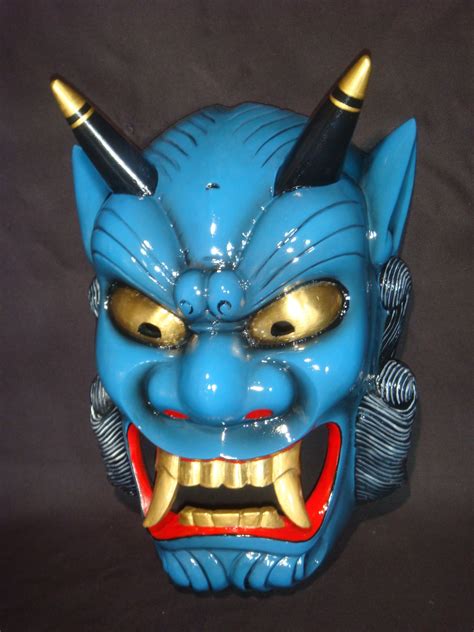 Devil Mask Ao Oniblue Devil Japanese Mask Devil Mask Japanese Oni