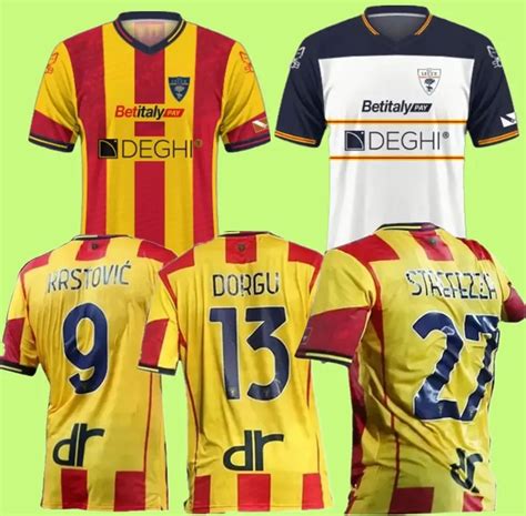 2023 2024 US Lecce Soccer Jersey Home Away Third Featuring Federico