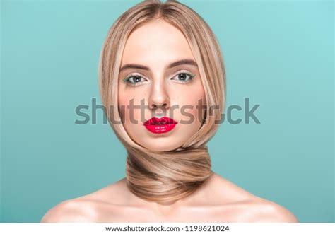 Portrait Beautiful Naked Woman Long Smooth Stock Photo 1198621024 Shutterstock