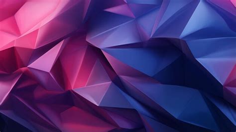 Premium AI Image 3D Render Abstract Faceted Background Geometric