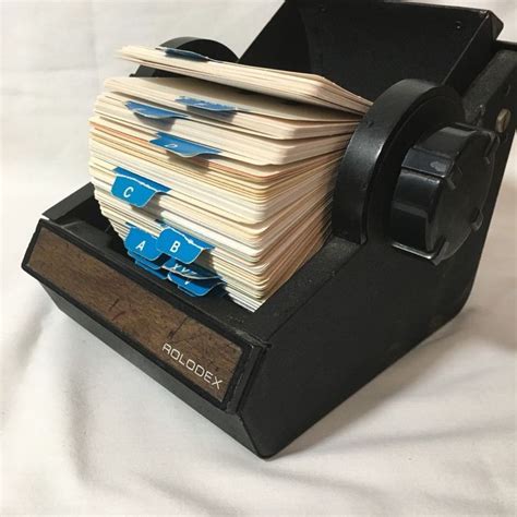 Vintage Rolodex Card Files